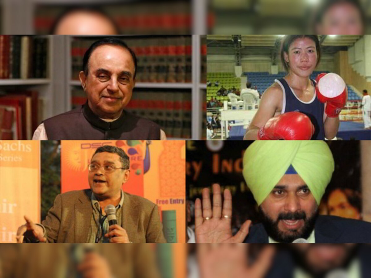 Official: Swamy, Sidhu, Swapan Dasgupta and Mary Kom nominated to Rajya Sabha by PMO