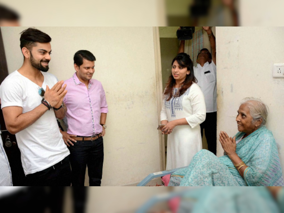 Watch: Virat Kohli meets the residents of an Old Age Home in Pune, extends whole hearted support