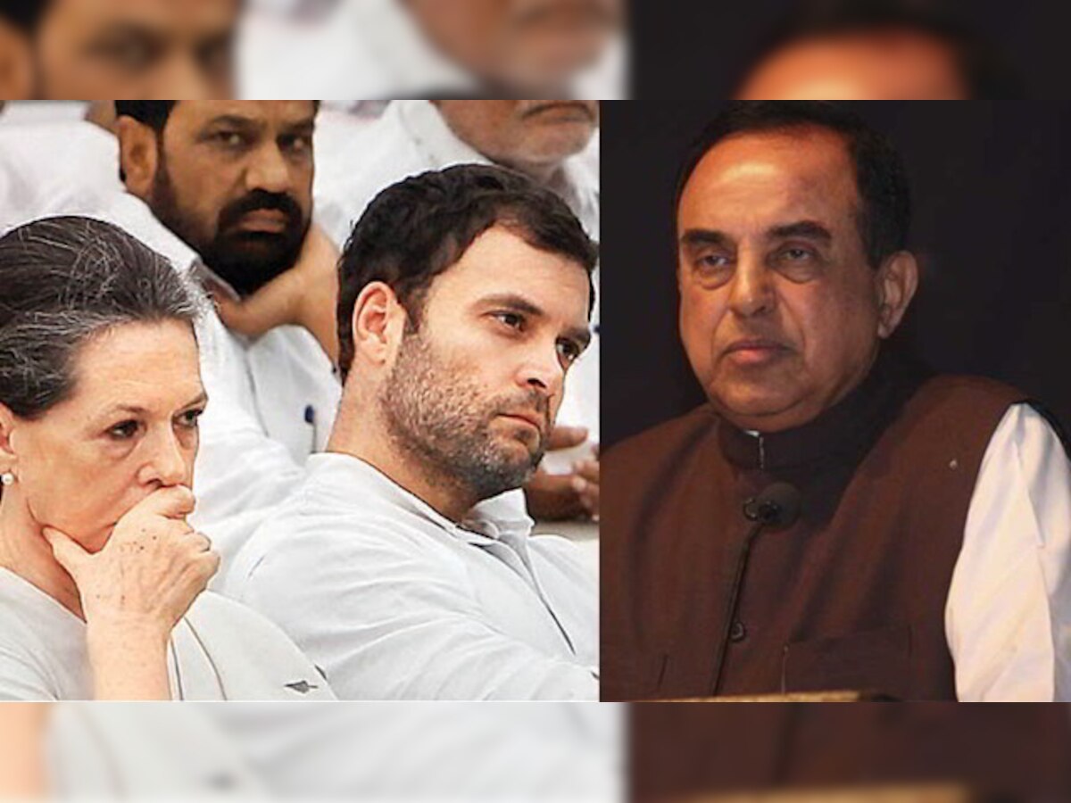 Watch: Congress members go berserk after Subramanian Swamy names Sonia Gandhi in VVIP chopper scam