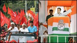 West Bengal elections 2016: Rahul Gandhi and Buddhadeb Bhattacharya share dias at rally