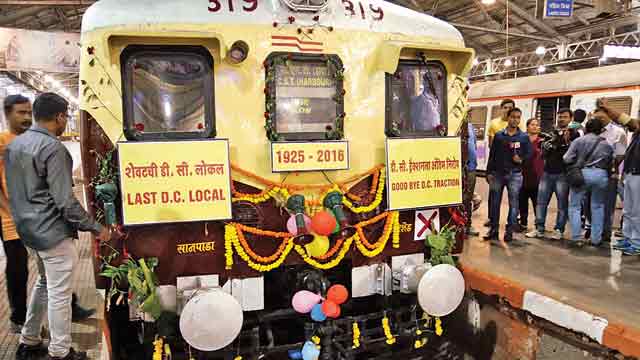 Dc Local Train Harbour line faces the heat after DC-AC conversion