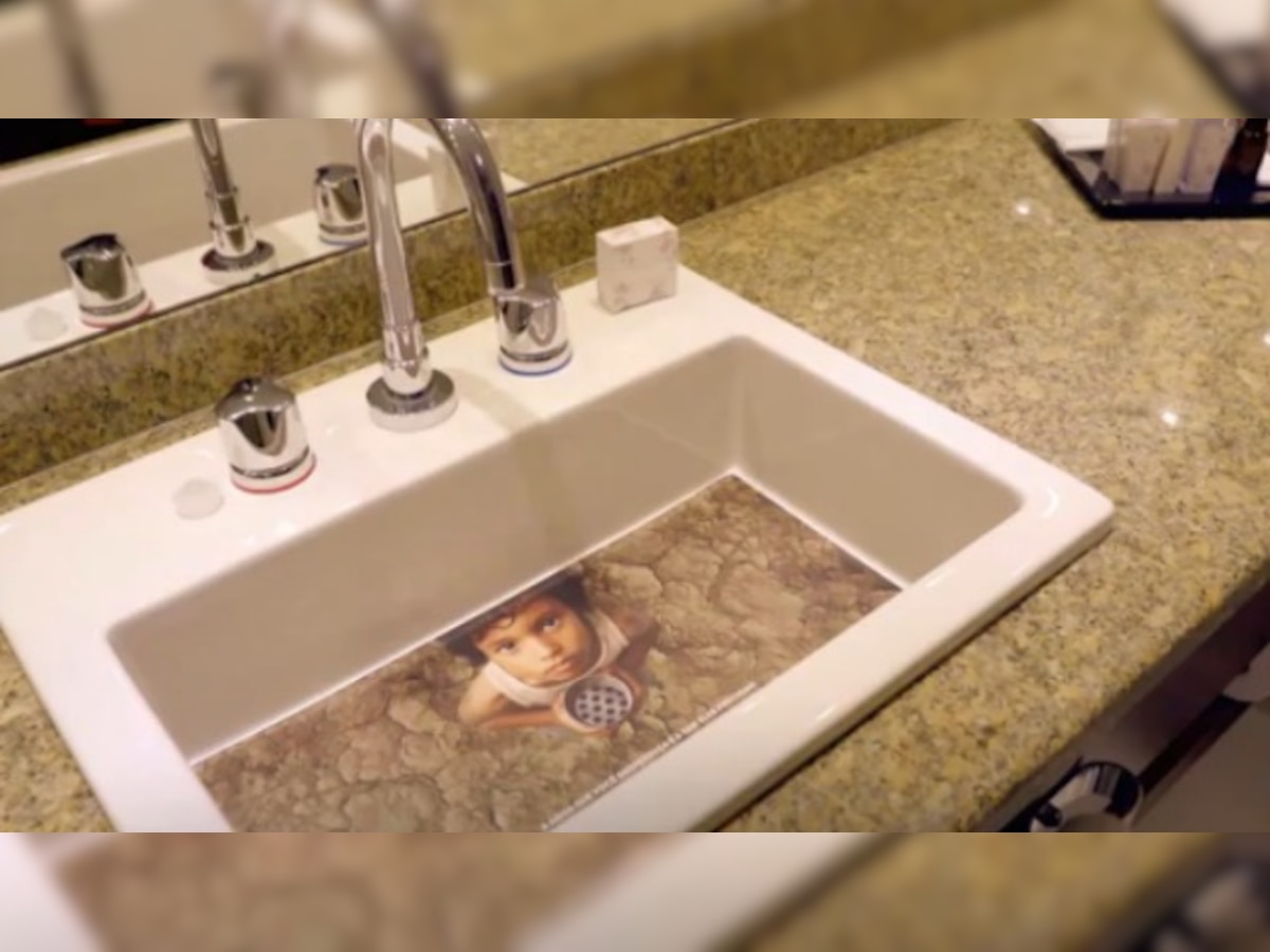 Watch: Colgate comes up with brilliant sink liners to compel users to save water in Brazil