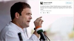 'So where is Rahul Gandhi going on vacation this year?' Twitter trolls Congress VP after election drubbing 