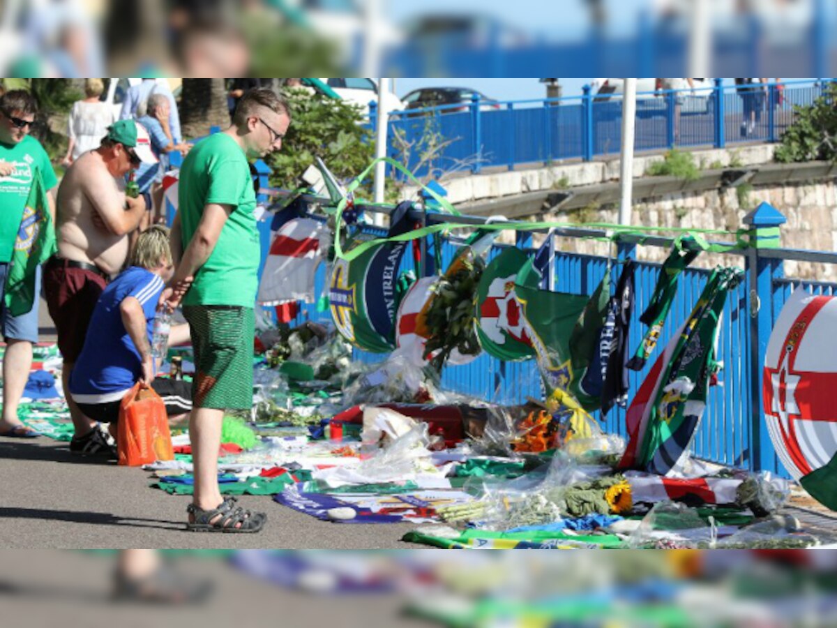 Euro 2016: Northern Ireland fan collapses and dies during Ukraine game