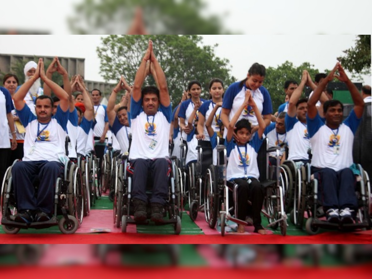 International Yoga Day: Differently-abled students dazzle with Yoga skills