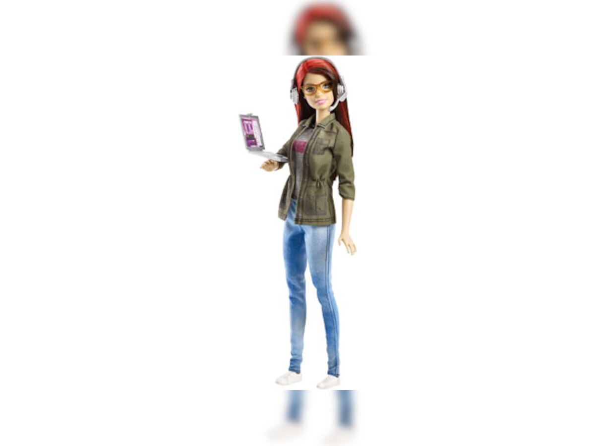 Mattel finally unveils an era-appropriate version of their famous doll--game developer Barbie