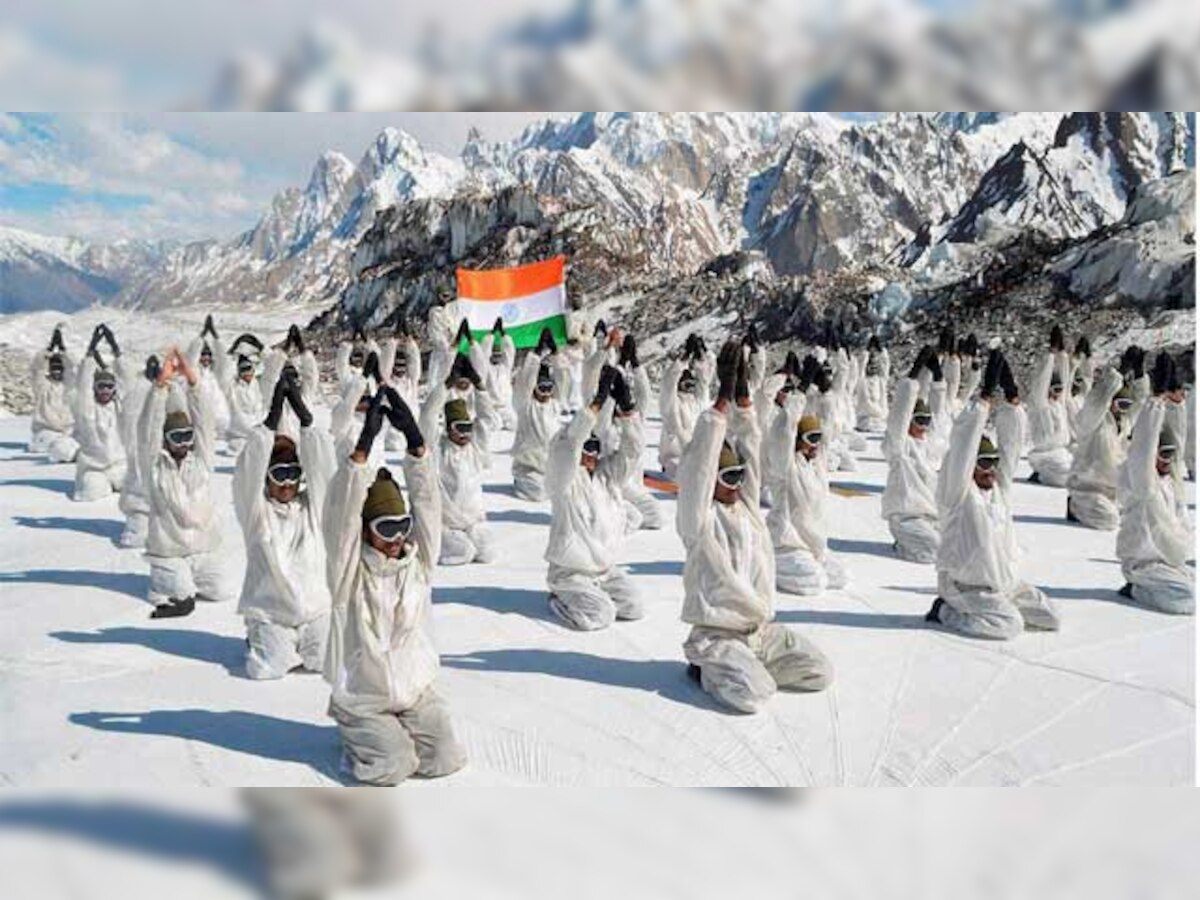 Indian Army celebrates International Yoga Day at Siachen Glacier