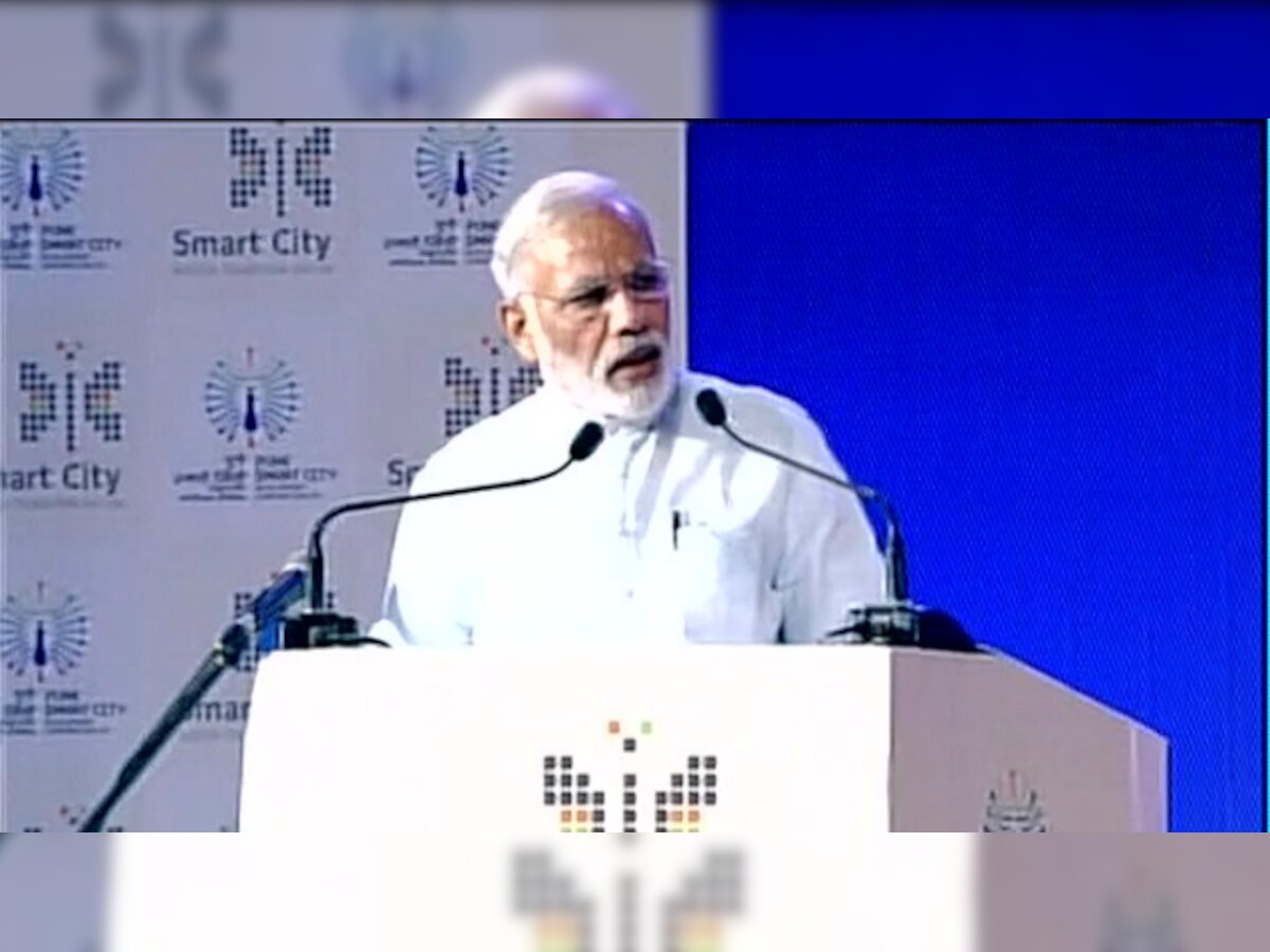 PM Modi launches Smart City project in Pune 