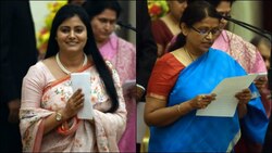 Anupriya Patel and Krishna Raj, the two women in the cabinet reshuffle