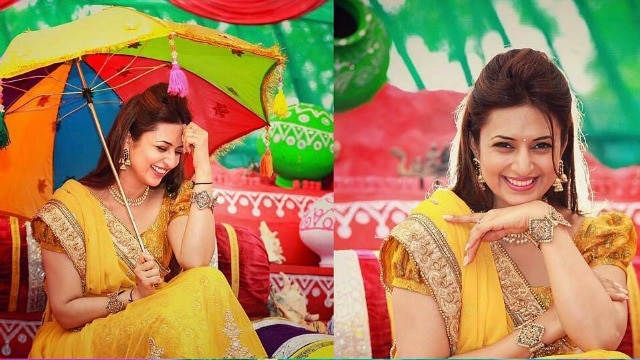 Divyanka tripathi haldi dress online shop