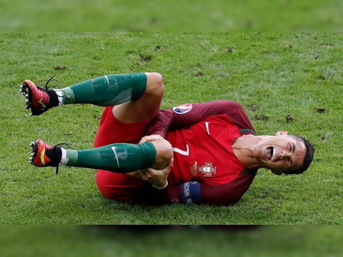 Euro 2016 final: Twitter reacts to Ronaldo's tragic injury and goes crazy over Ronaldo's moth! 