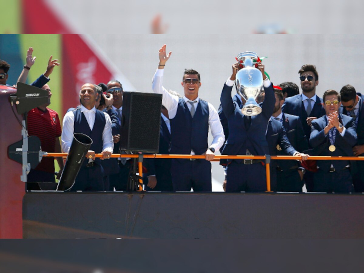 In Pictures: Euro champions Portugal given hero's welcome upon arrival at Lisbon