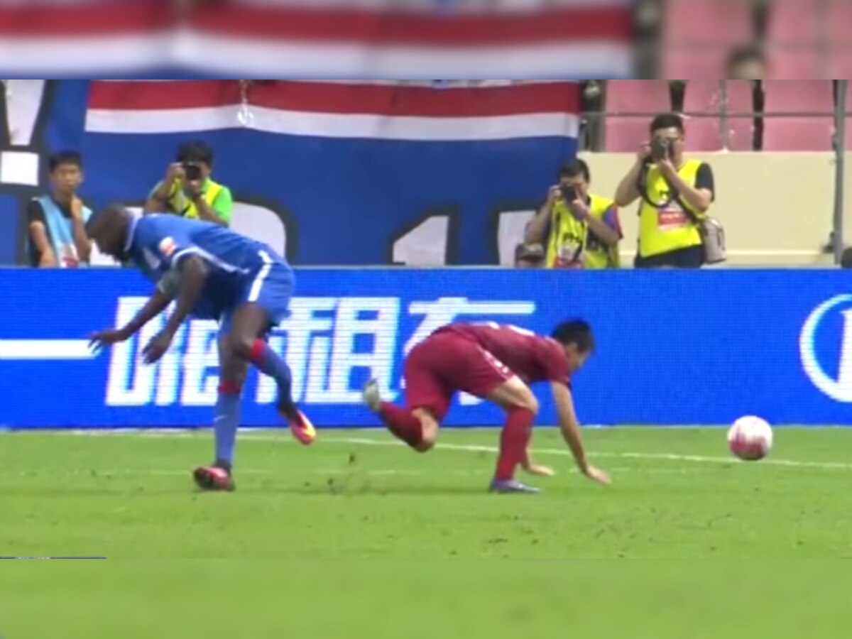 Watch: Former Chelsea striker Demba Ba suffers career-threatening leg break in Chinese Super League game