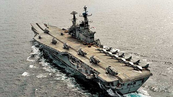 Ahoy! After serving for 58 years, aircraft carrier INS Viraat sails for the last time