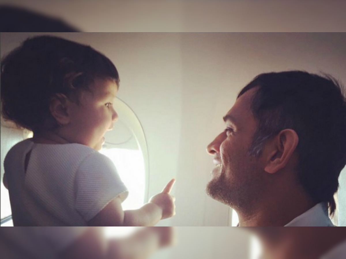 Watch: Baby Ziva calls daddy Dhoni by his name and it's adorable!