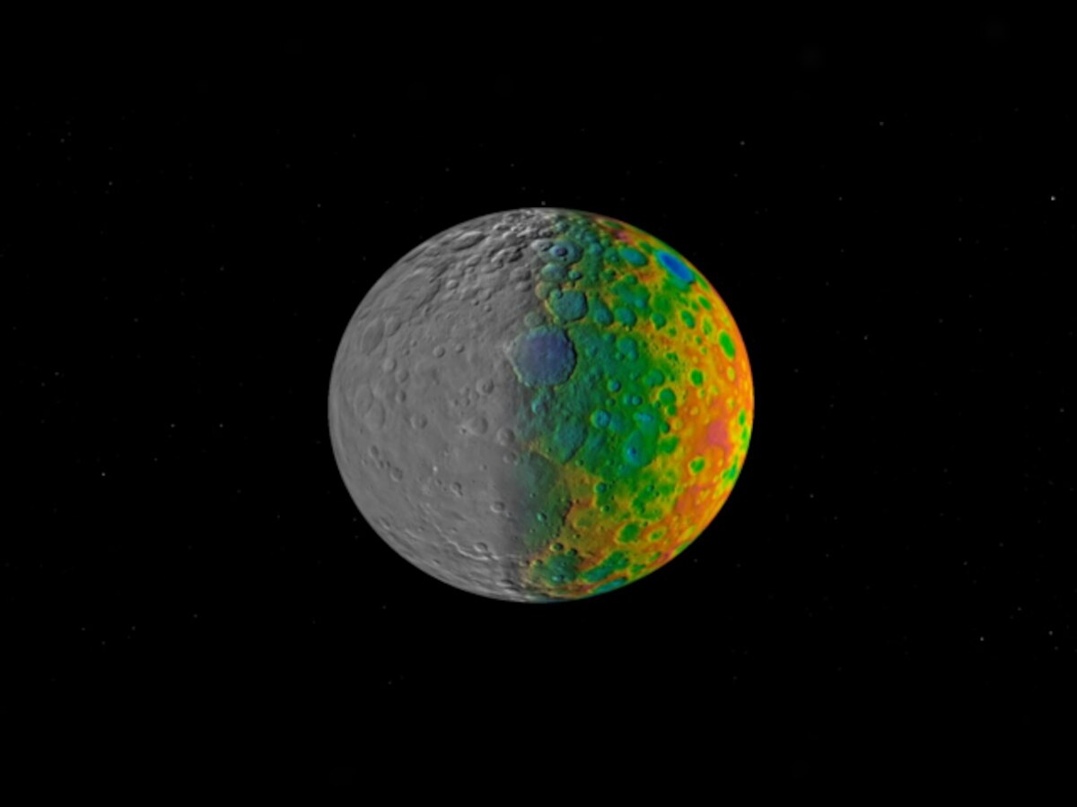 NASA's Dawn probe shows expected large craters missing from Ceres