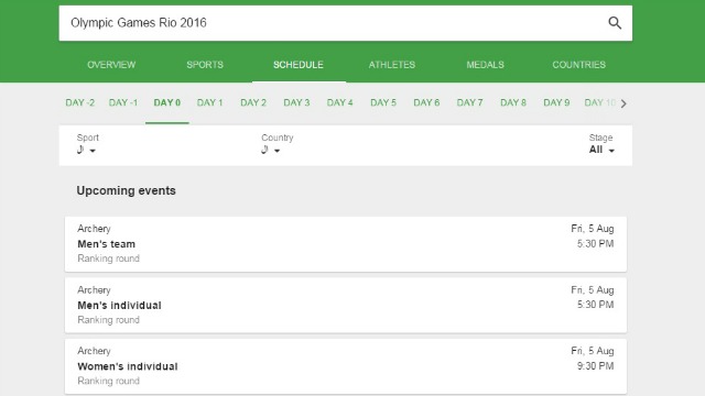 Rio 2016 Google unveils enhanced features for fans to enjoy 'Olympic