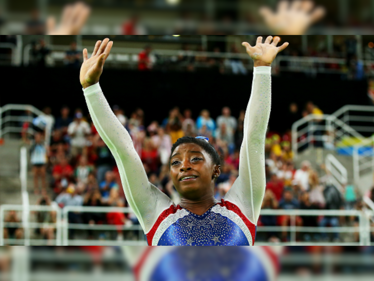 Rio 2016: Simone Biles burst into tears as she becomes Olympic all-around champion