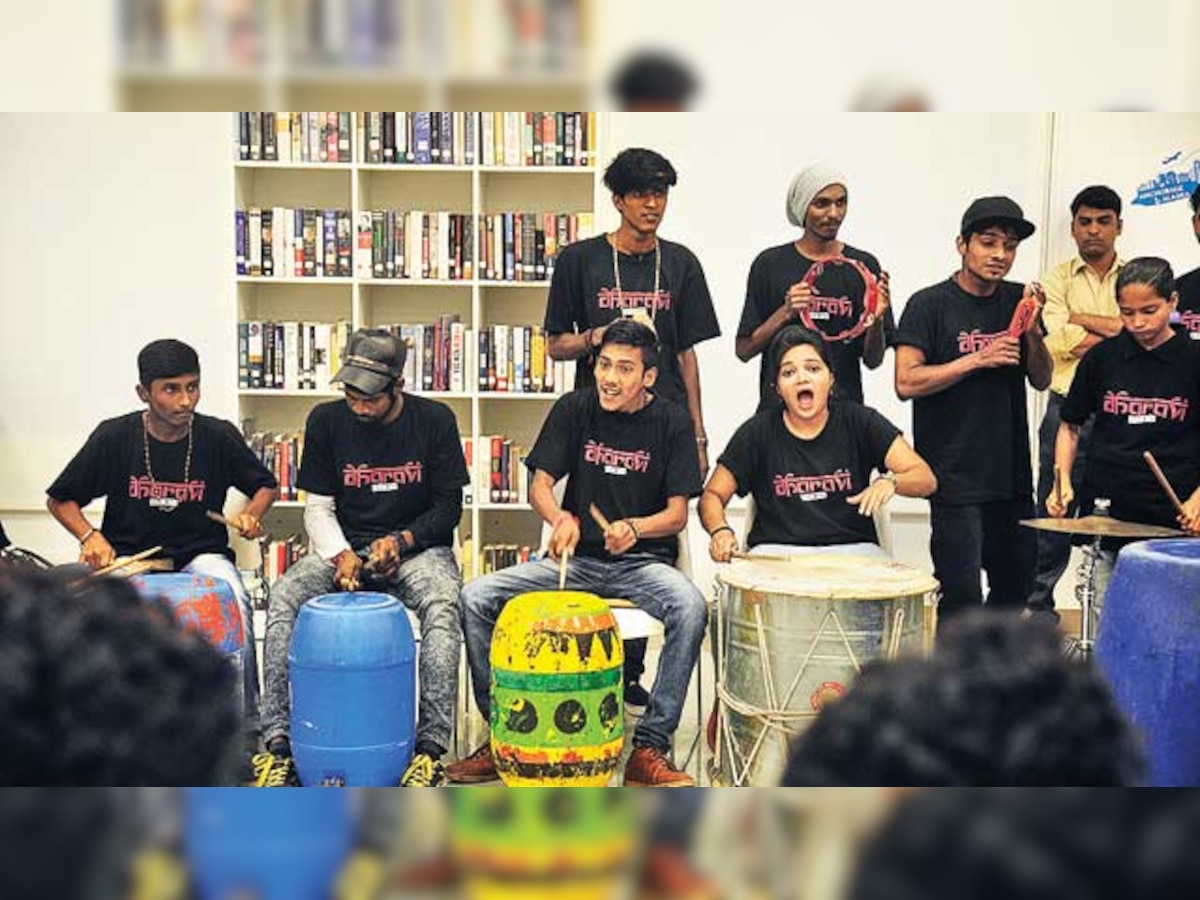 Band performs inside American library