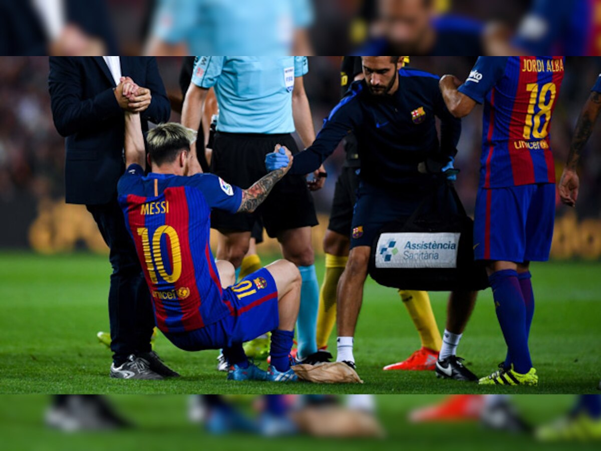 Big blow to Barcelona: Messi goes off injured as La Liga champs held by Atletico Madrid