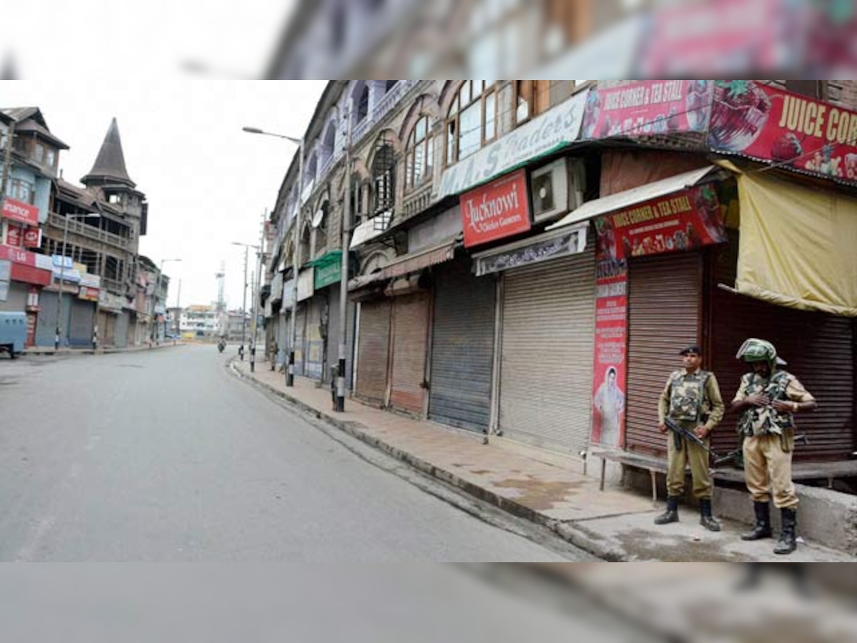 Jammu and Kashmir Curfew in parts of Srinagar, normal life affected