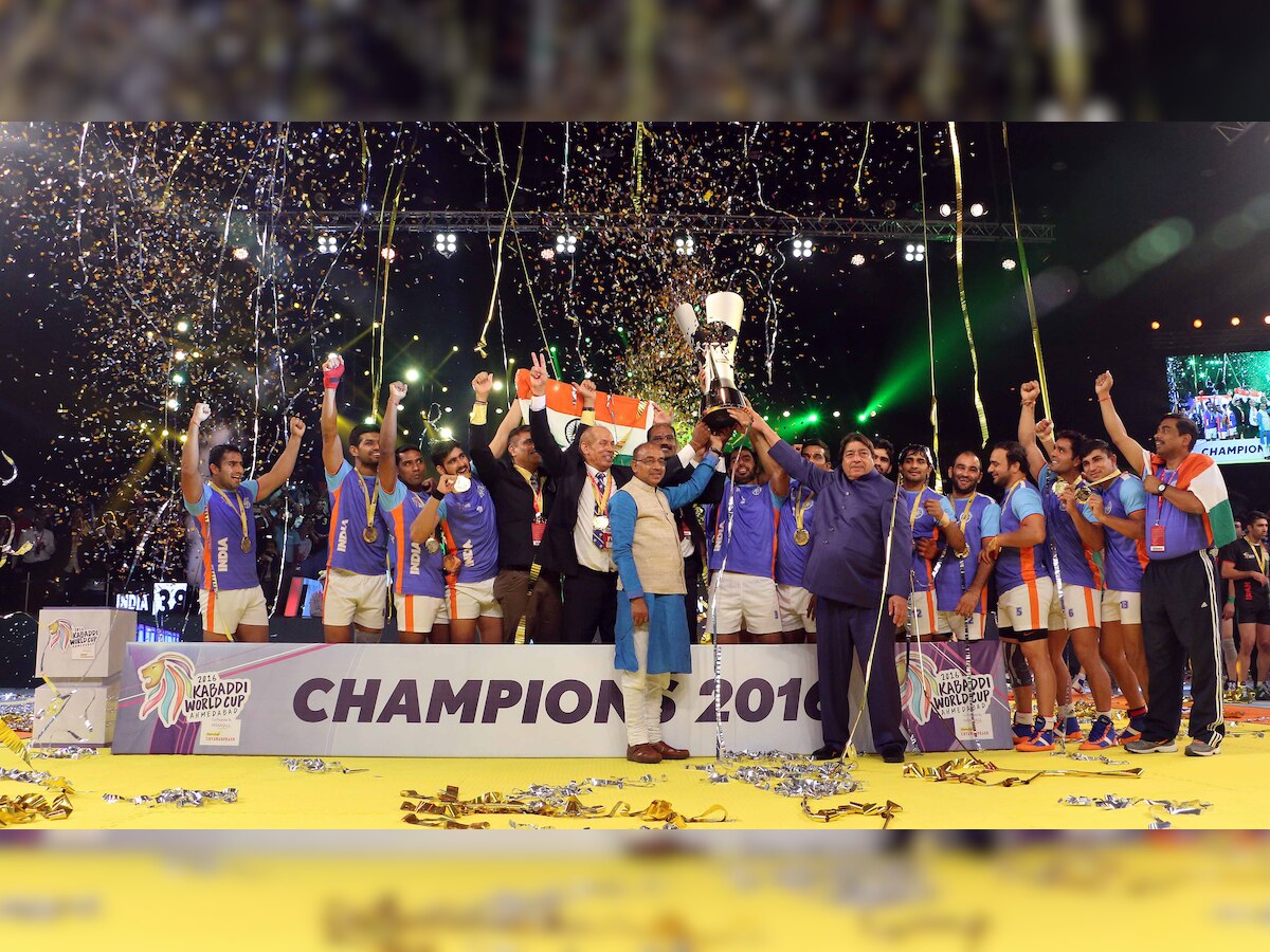 India conjure stunning comeback against Iran to land hat-trick of Kabaddi World Cup titles 