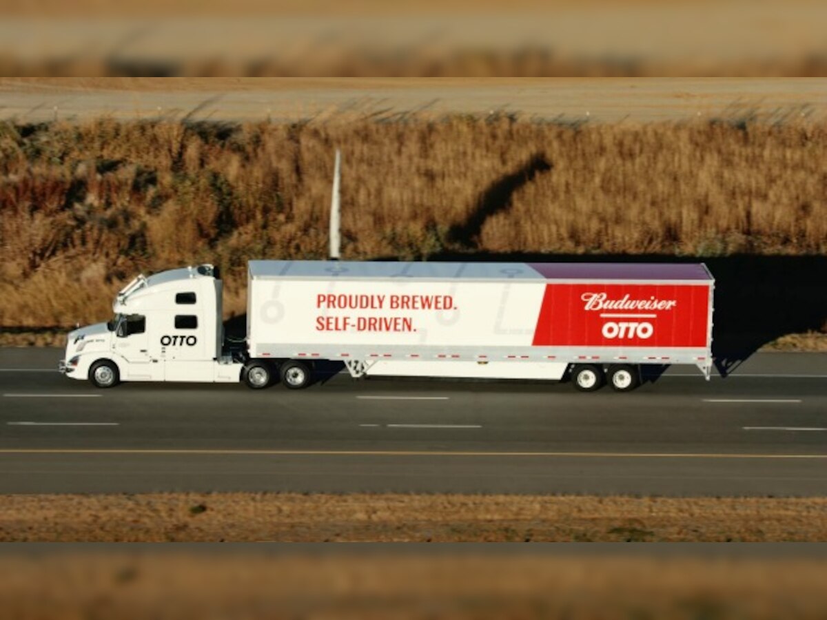 Watch: Self-driving truck from Uber's Otto makes beer delivery