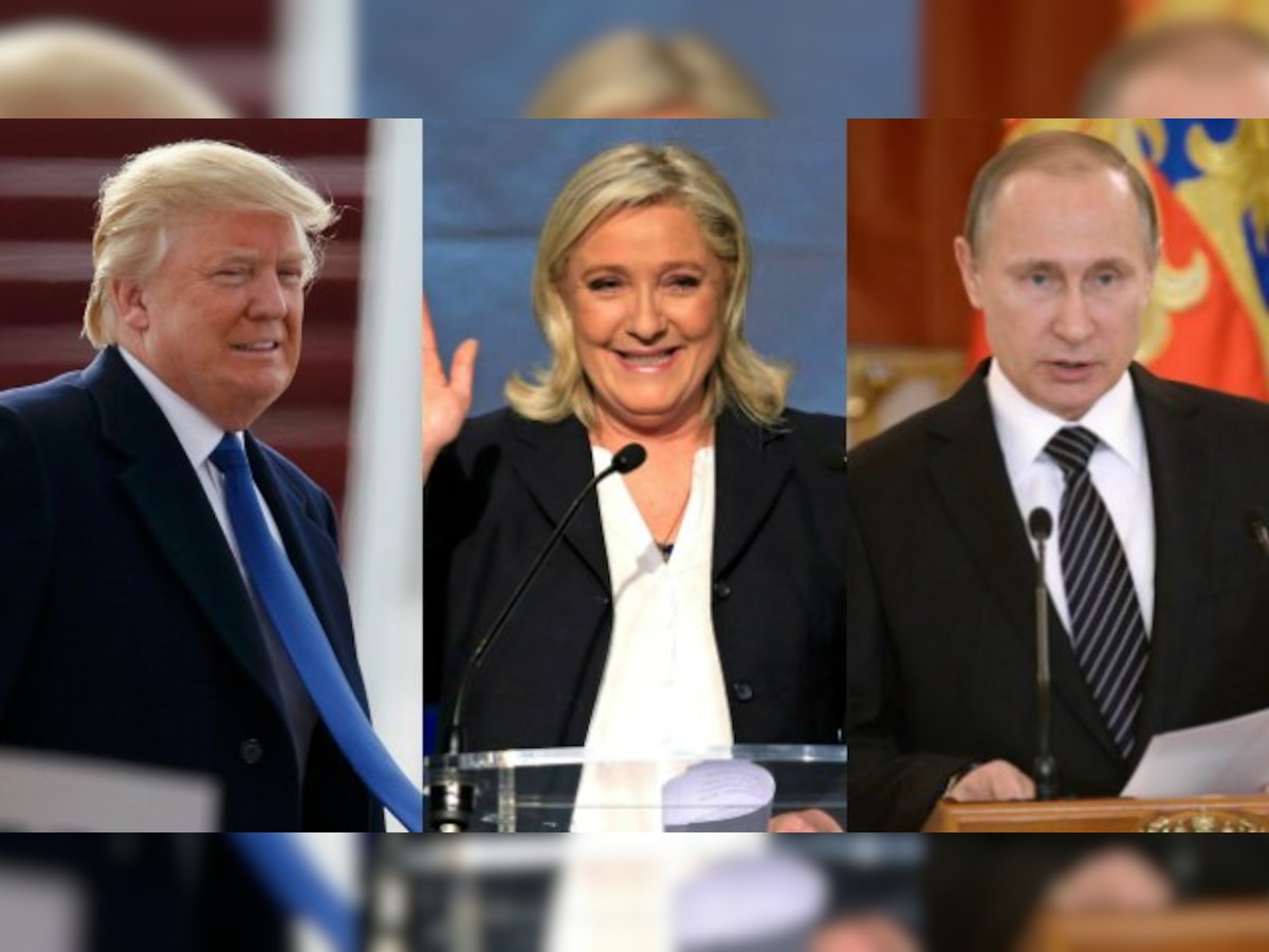 French far-right leader says 'world peace' would gain from a Trump-Putin-Le Pen trio