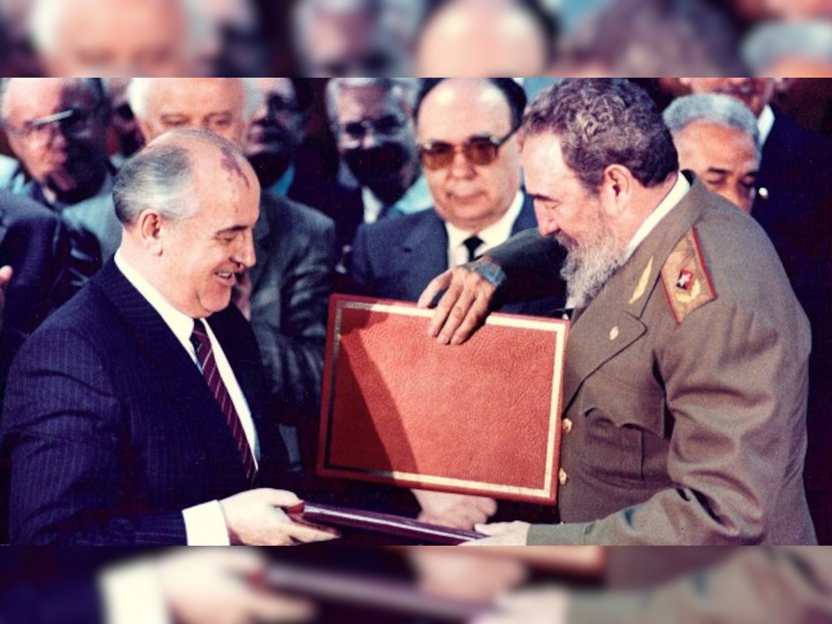 Former Soviet leader Gorbachev hails Fidel Castro for 'strengthening' Cuba