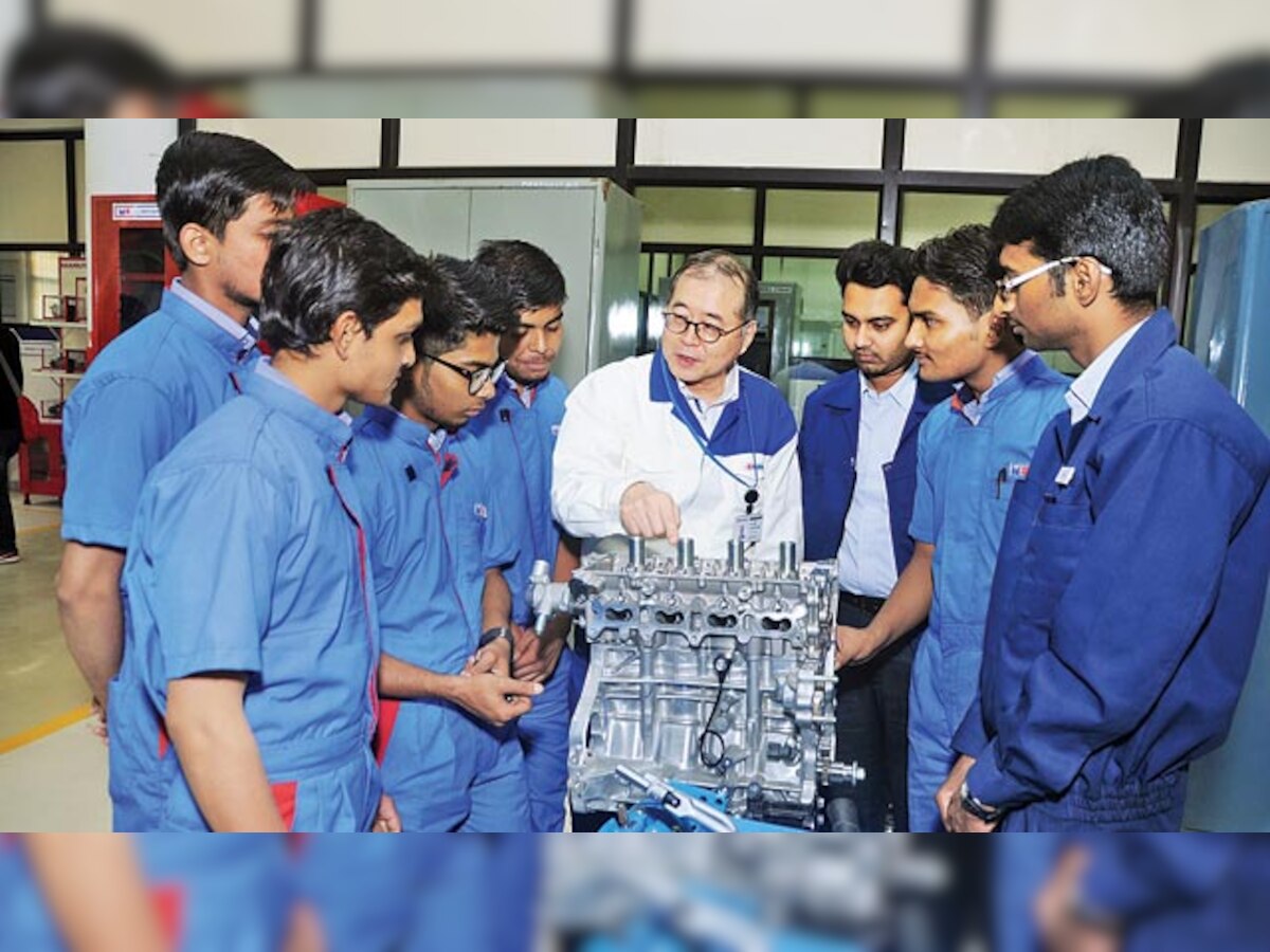 Maruti Suzuki training students at ITI Pusa, making them job ready