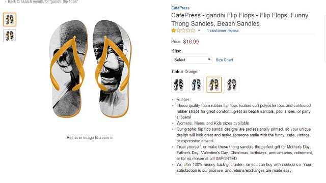 Gandhi flip flops sold on Amazon cause anger in India - BBC News