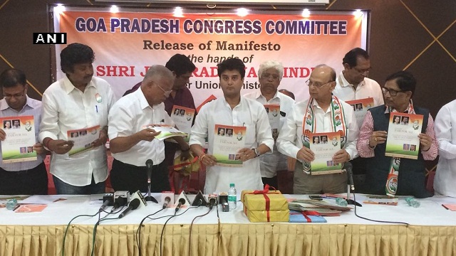 Goa Elections 2017: Congress releases manifesto, promises free petrol ...