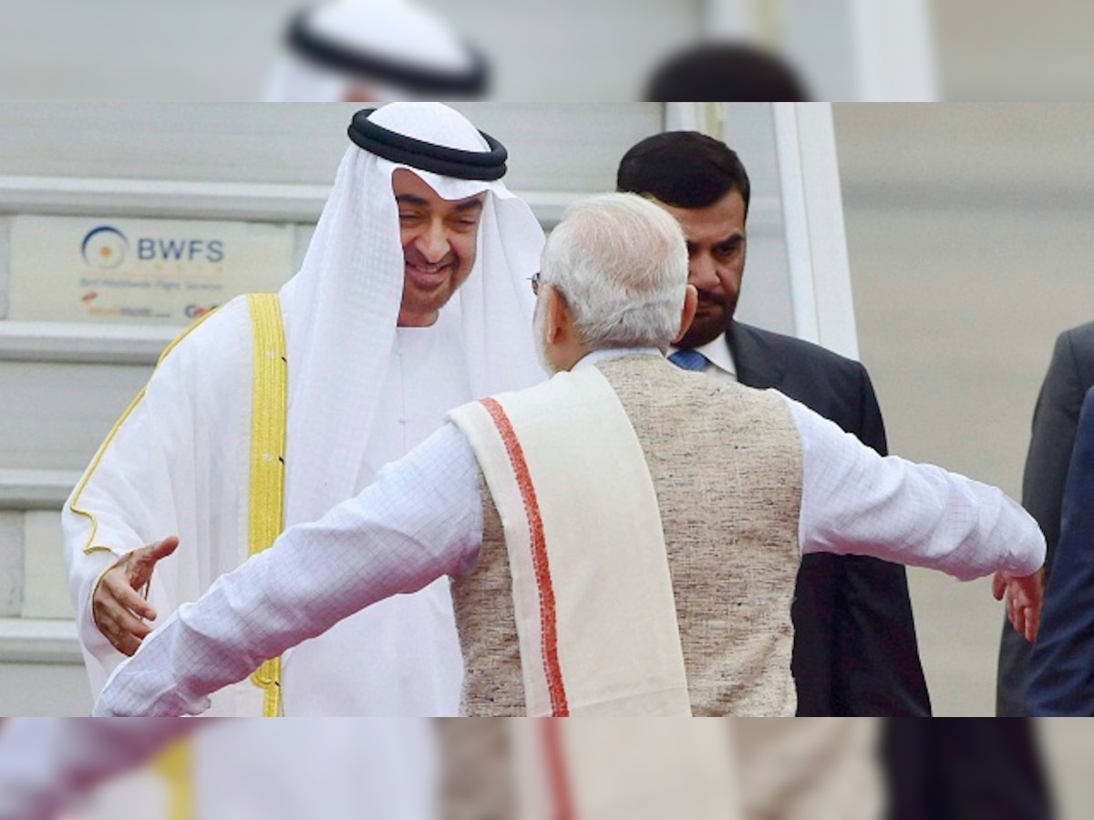 UAE Crown Prince arrives in India for Republic day, to hold talks with PM Modi tomorrow