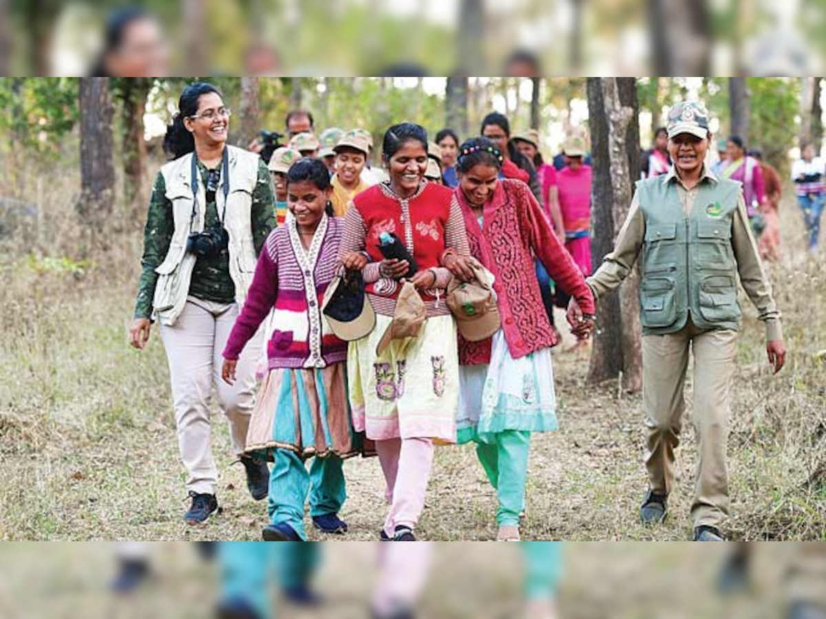 25 blind kids take sensory forest tour