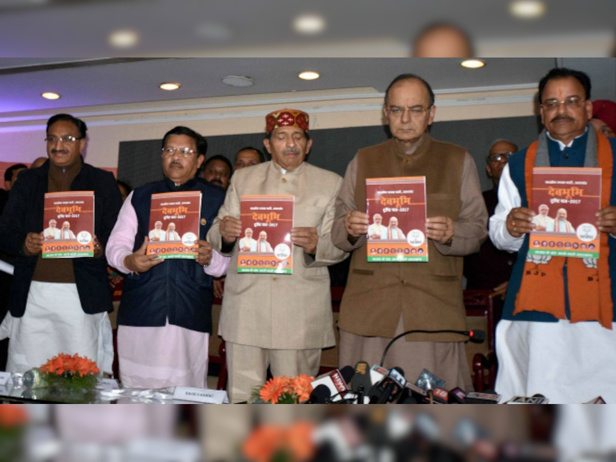 Uttarakhand Elections 2017: BJP releases manifesto, promises laptops and smartphones for meritorious students