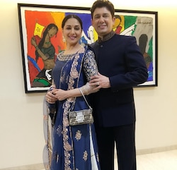 See Picture: Madhuri Dixit just wished her hubby on his birthday and it's ADORABLE!