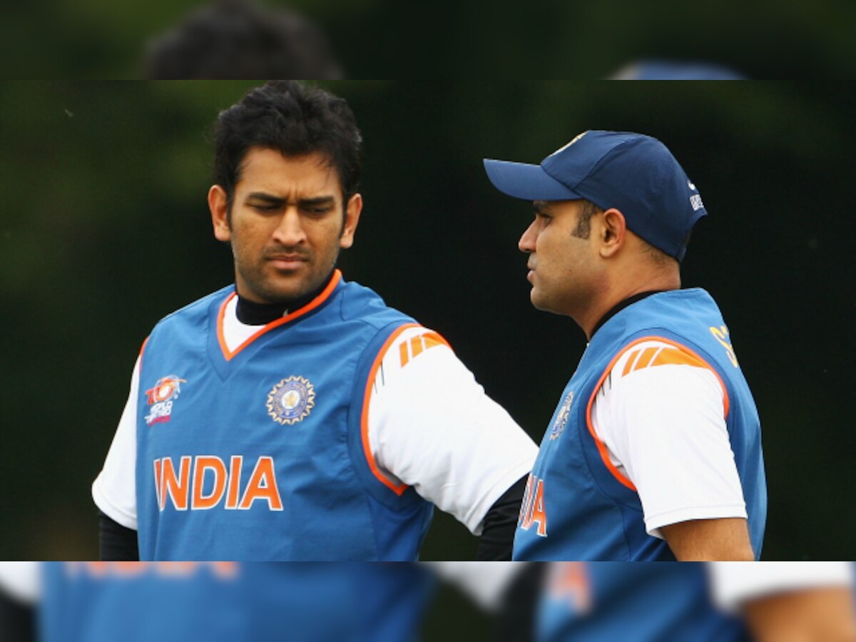 Virender Sehwag takes a sly dig at MS Dhoni for not picking up important calls