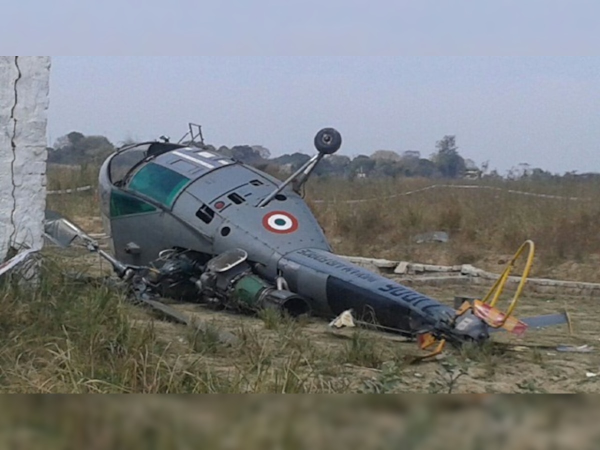 IAF chopper topples during training sortie; both pilots safe