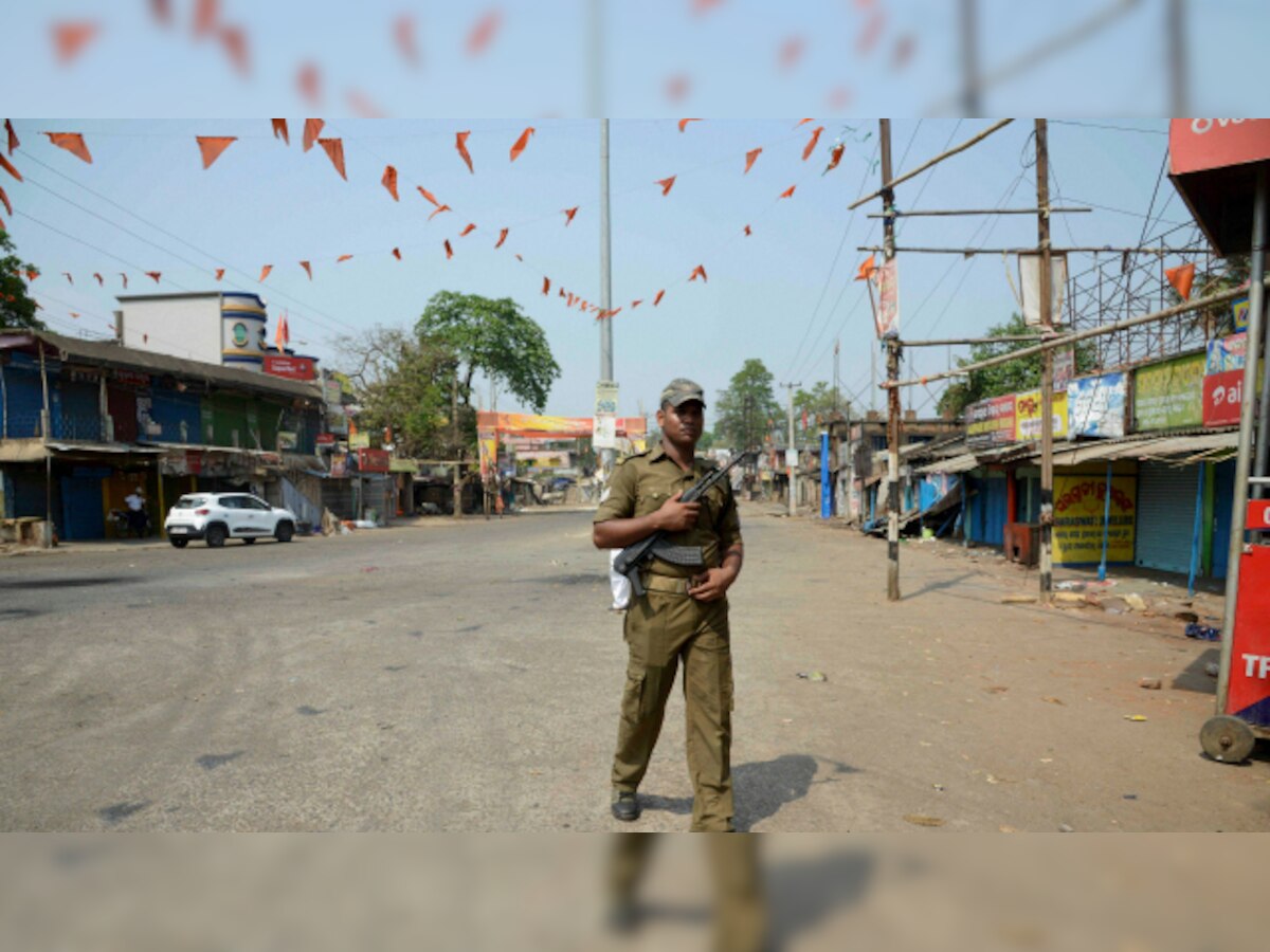 Bhadrak clashes: Securitymen stage flag-march, curfew to continue till Sunday