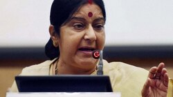 'False and mischievous': Swaraj on reports of Tharoor helping in drafting resolution on Jadhav case