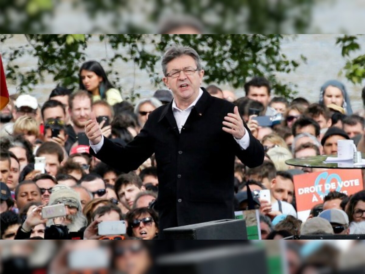 Far-left veteran Melenchon draws big crowd as French election enters final straight