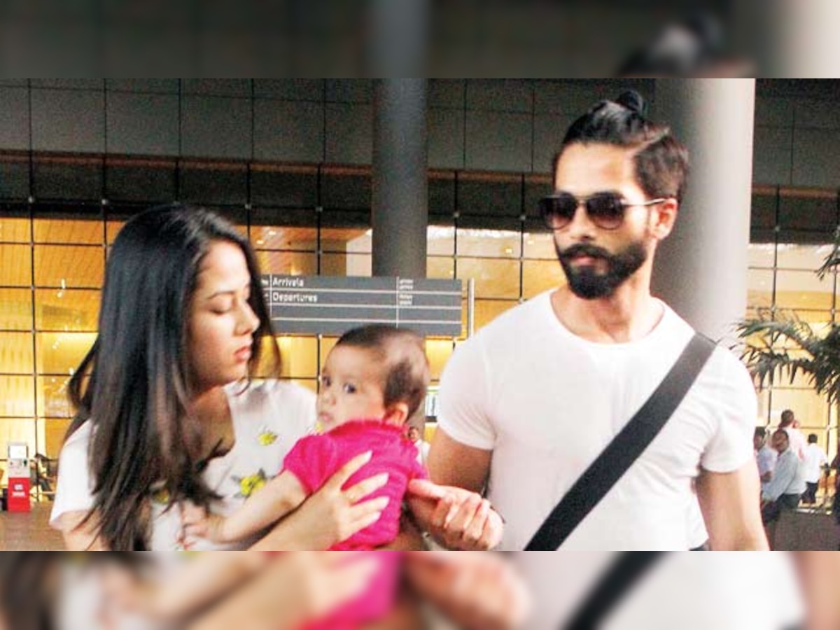 Shahid Kapoor's daughter bonds with grandparents!