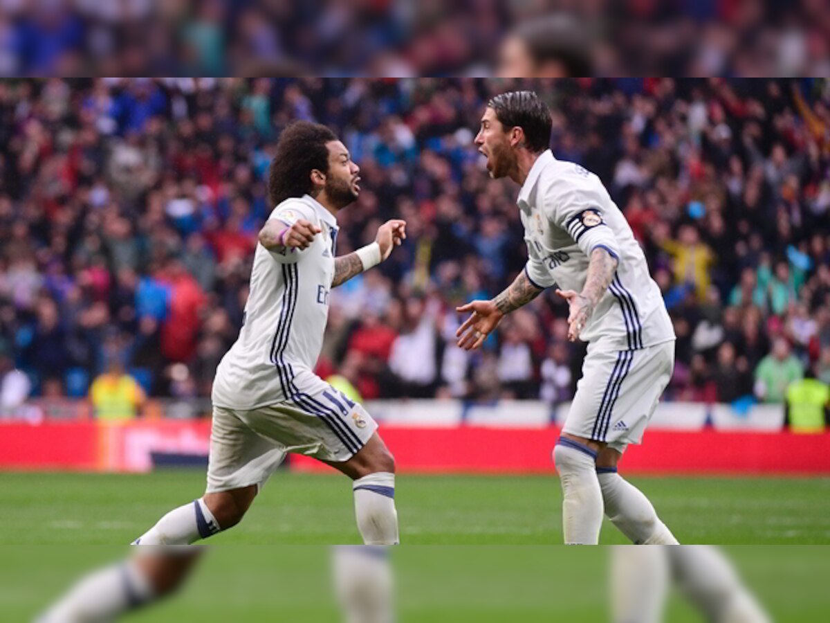 La Liga: Late Marcelo goal keeps Real Madrid three points clear of Barcleona 