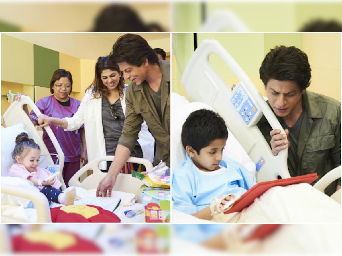 Check pictures: Shah Rukh Khan pays SPECIAL visit to a children's hospital in Dubai!