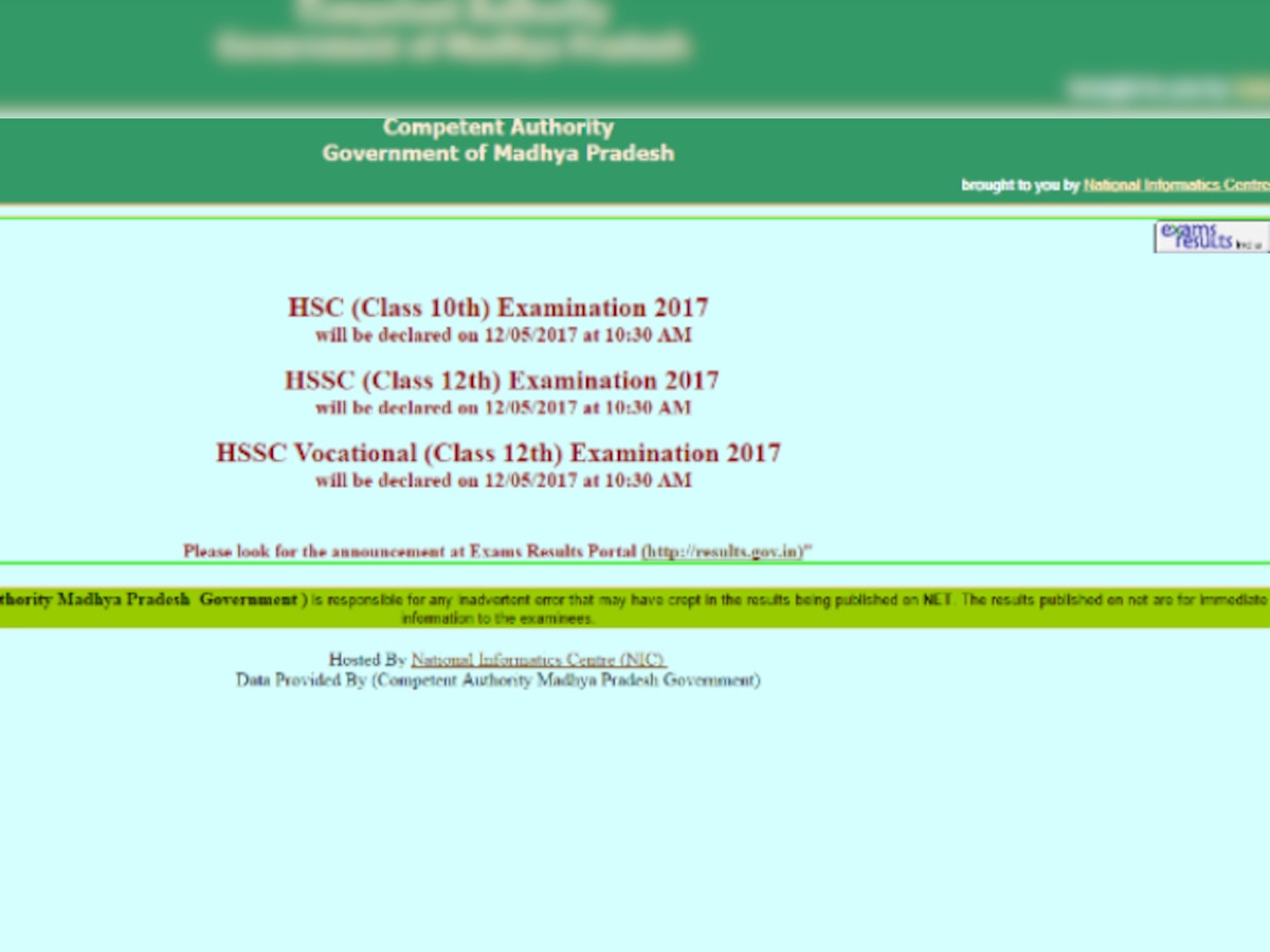  MP Board 10th HSC Results 2017: Mpresults.nic.in & Mpbse.nic.in MPBSE HSC Result, MP Board Class 10th (X) HSC exam results 2017 to be declared today on May 12 at 10:30 AM