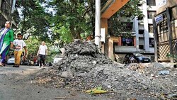 Silt stays dumped on roads even as monsoon approaches