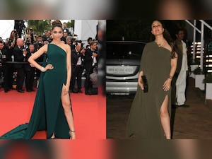 Poll: Deepika Padukone or Kareena Kapoor Khan, who rocked the thigh-high  slit one shoulder gown? Vote Now!