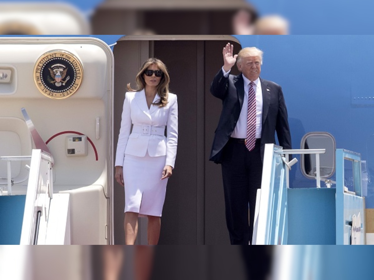 Watch: Melania Trump's hand swat of President Trump goes viral