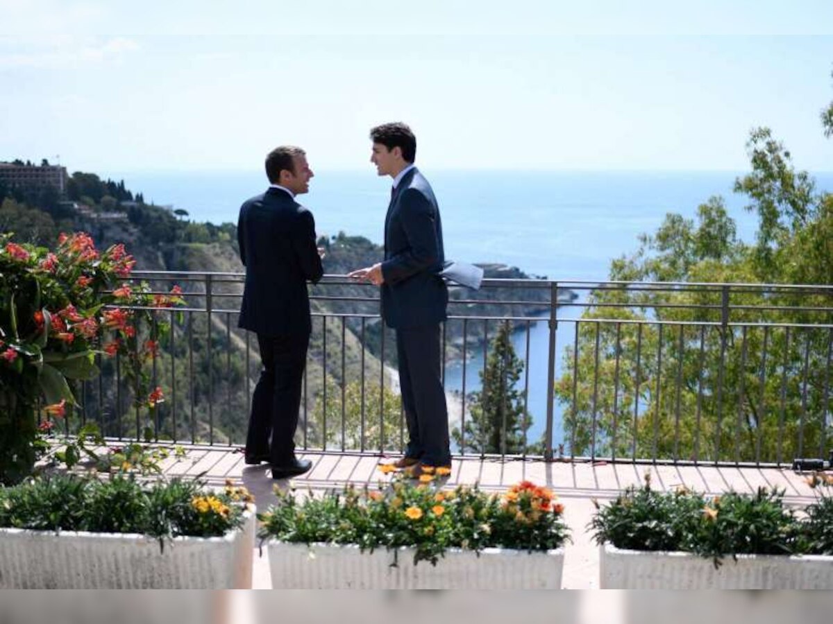 New Bromance? Internet abuzz after Justin Trudeau and Emmanuel Macron take picturesque stroll
