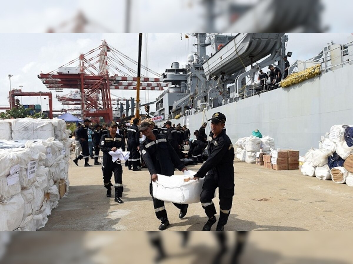 Sri Lanka floods: Indian Navy teams up with Lankan rescue ops; death toll borders 200